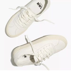 New Madewell Women's Sidewalk Lighthouse Canvas Low Top Sneakers